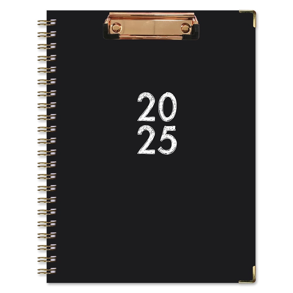 Bopika 2025 Planner with Clipboard, Weekly \u0026 Monthly Organizer from Jan. to Dec. 2025, Spacious Layout with Inner Pocket \u0026 Coated Tabs for Efficient Scheduling